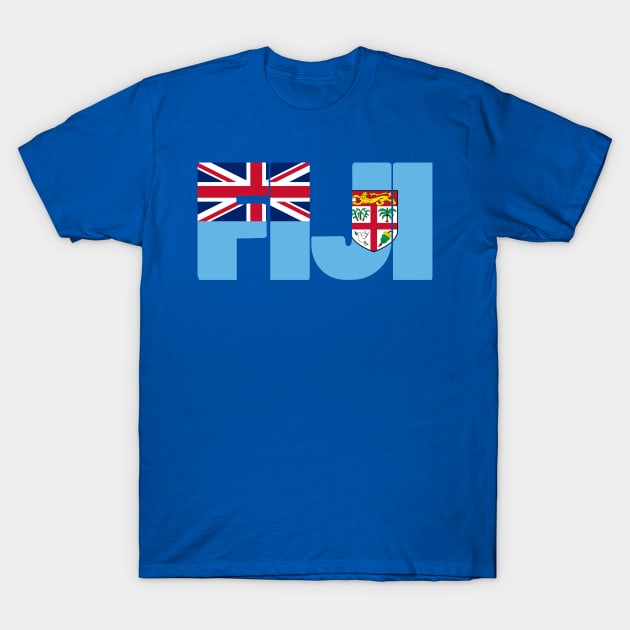 Fiji flag stencil T-Shirt by Kuni Art